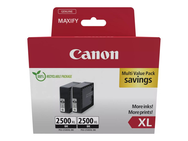 Canon Tinte Doppelpack schwarz PGI-2500XL