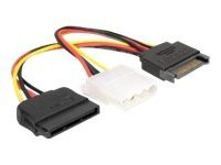 Speichermedien DeLOCK Kabel Power SATA 15pin>4pin+SATA 15pin