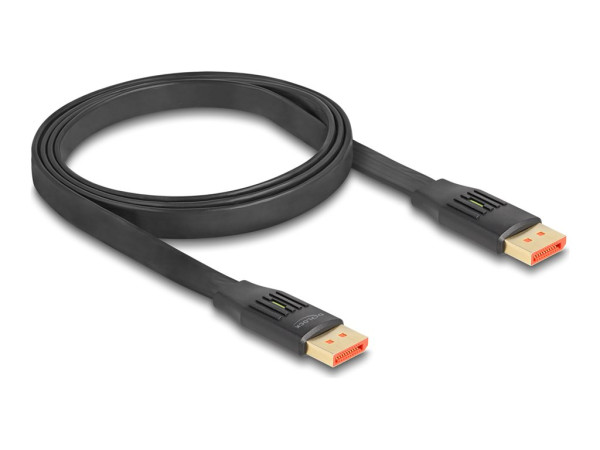 DeLOCK DisplayPort Flachbandkabel 8K 60Hz (schwarz, 1