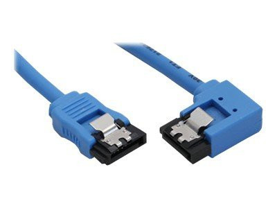 InLine® SATA 6Gb/s Anschlusskabel rund, abgewinkelt rechts,