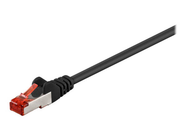 CAT 6 Patchkabel, S/FTP (PiMF), Schwarz, 10 m - LSZH halogen