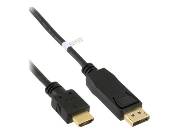 InLine® DisplayPort zu HDMI Konverter Kabel, schwarz, 1m