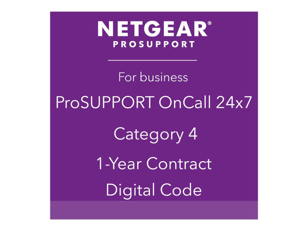 Netgear Netg ProSupport OnCall 24x7 Cat.4 1yr | PMB0314