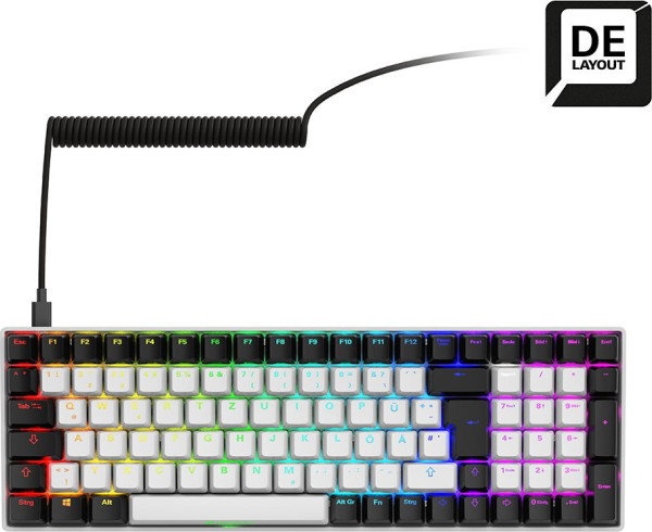 Sharkoon SGK50 S2 wh Gateron Red DE