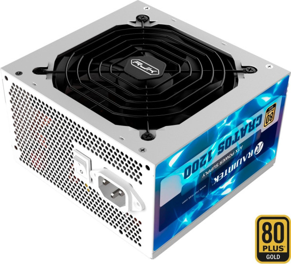 RAIJINTEK CRATOS 1200 WHITE (weiß, Kabel-Management,