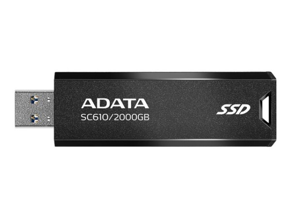 ADATA SC610 2000 GB, Externe SSD (schwarz, USB-A 3.2 Gen 2)