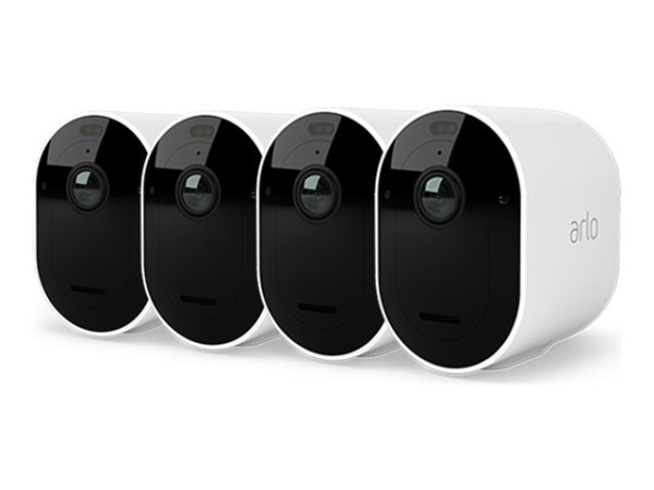 Arlo Pro 5 Spotlight (weiß/schwarz, 4er Pack, WLAN,