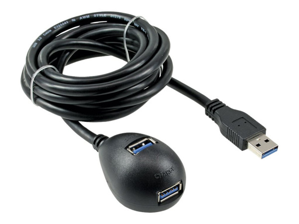 InLine USB 3.0 Verlängerung, A Stecker / Buchse, schwarz,