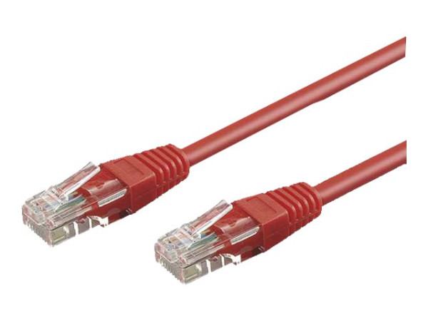 Goobay (ohne Kennzeichnung) CAT 5-050 UTP ROT 0.50m CAT 5e