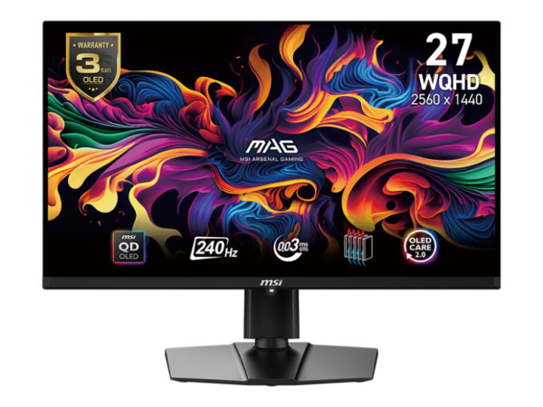 MSI MAG 271QPXDE QD-OLED E2 (67.3 cm (26.5 Zoll), schwarz,