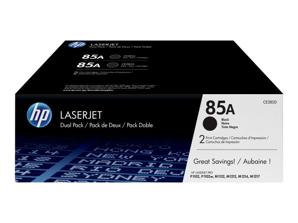 Toner HP 85A Original 2er-Pack