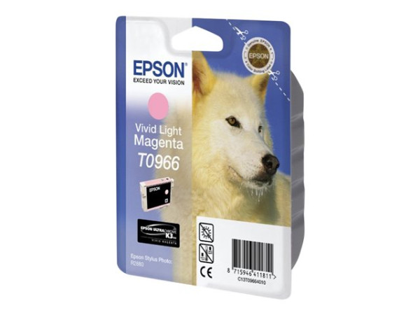 Epson C13T09664010|T0966 Tintenpatrone magenta hell, 865