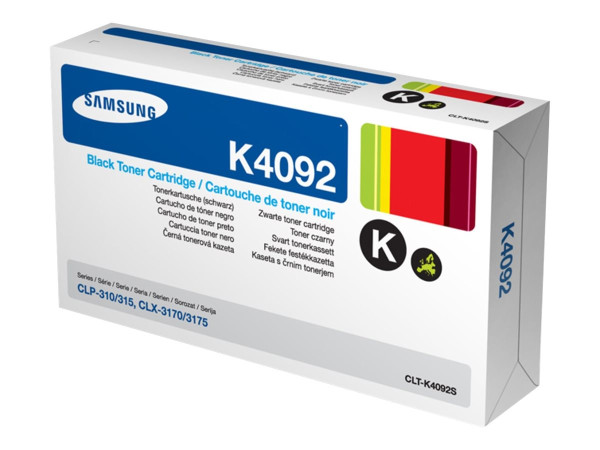 Samsung Toner BK CLT-K4092S Retail Toner Schwarz 1500