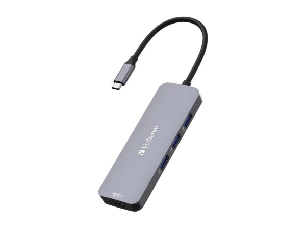 Verbatim USB-C Pro Multiport-Hub CMH-08, 8 Port (grau, 2x