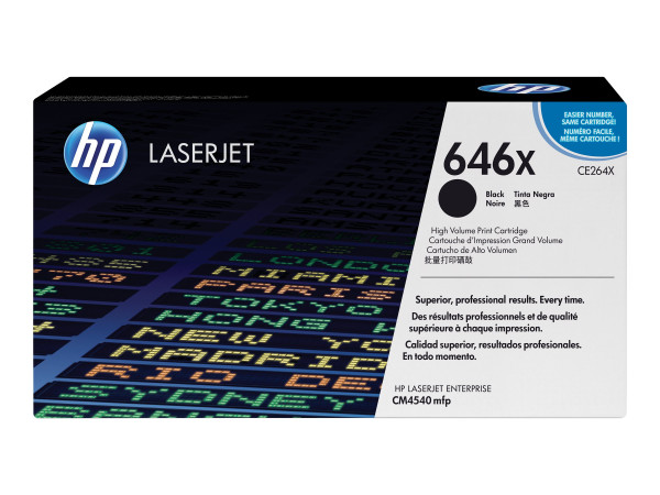 HP Toner BK CE264X Toner Schwarz