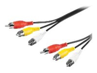 Goobay AVK 354-0300 3.0m Audio-Video-Kabel 3,0 m 3 x