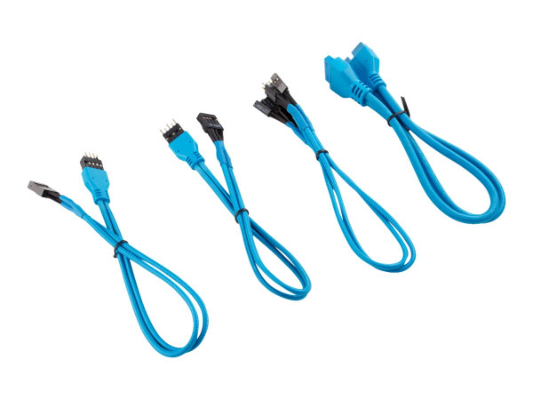 Corsair I/O Cable Extension Kit bu blau, 30cm