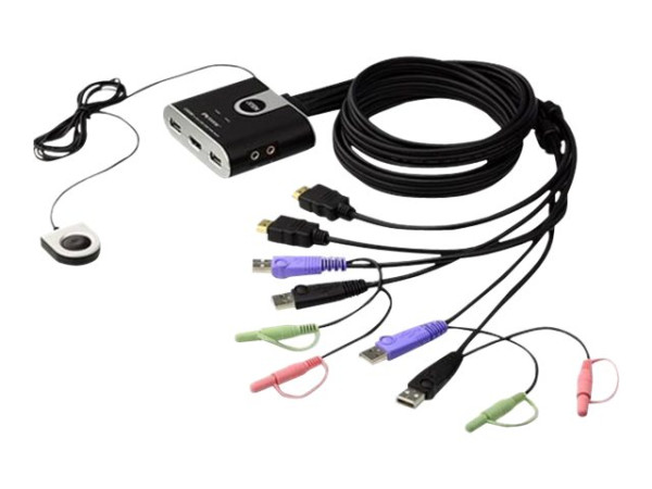 Umschalter ATEN KVM-Switch für 2PC USB/HDMI