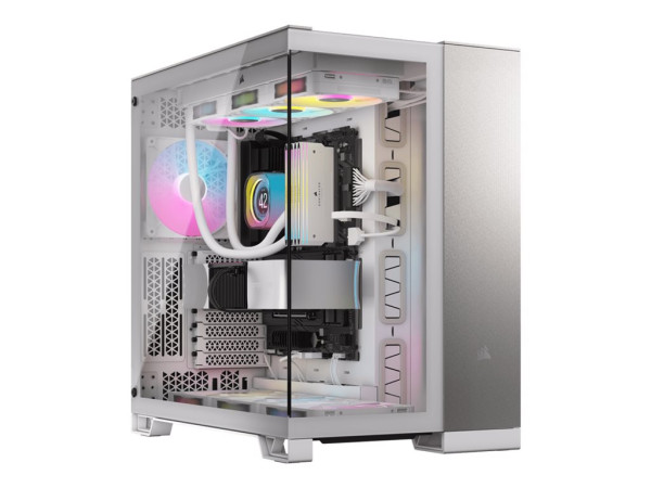 Corsair 6500X (weiß/aluminium, Tempered Glass x 2)