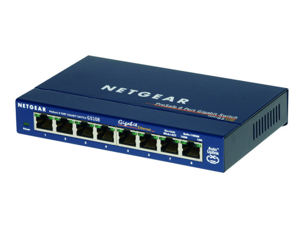 NW Switch 10/100/1000MBit 8Port Netgear GS108GE