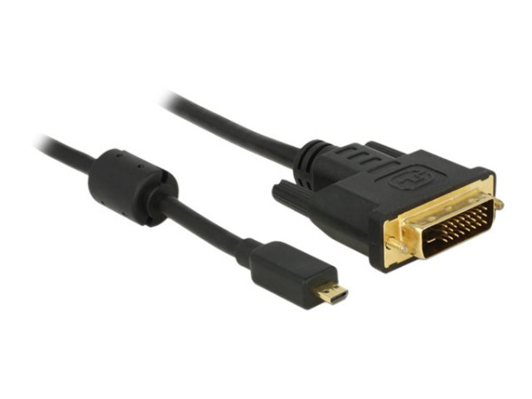 Delock Kabel Micro HDMI D St > DVI 24+1 Stecker 1m