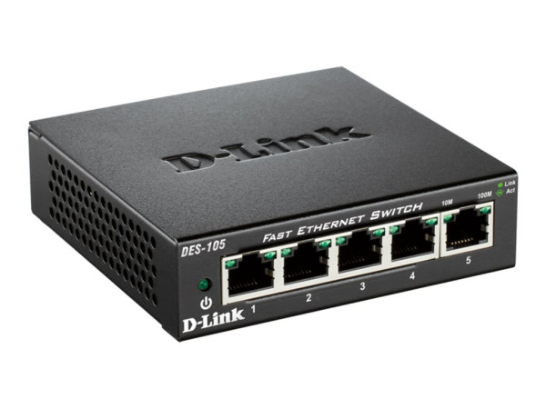 Netzwerkkomponenten D-Link 5 Port Ethernet Switch, DES-105