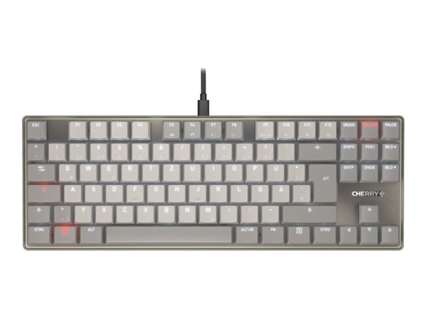 Cherry KC 500 MX LP TKL (grau, DE-Layout, Cherry MX Low