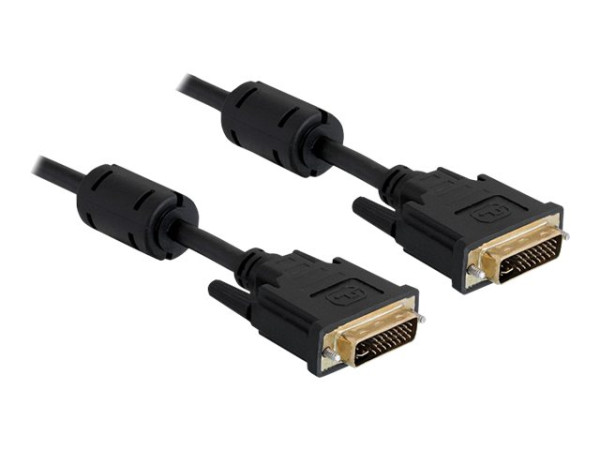 DVI-Kabel Delock DVI(24+5) -> DVI(24+5) St/St 2,00m schwarz