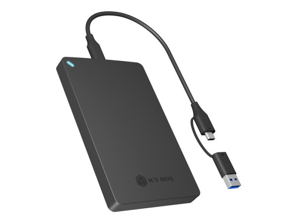 Icy Box IB-201T-CU31 2.5" SATA HDD/SSD Gehäuse (schwarz,