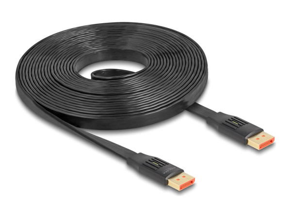 DeLOCK DisplayPort Flachbandkabel 8K 60Hz (schwarz, 5