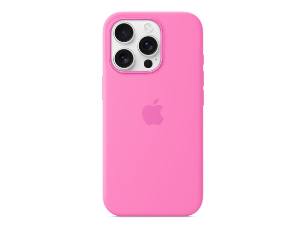 Apple Silikon Case mit MagSafe (pink, iPhone 16 Pro)