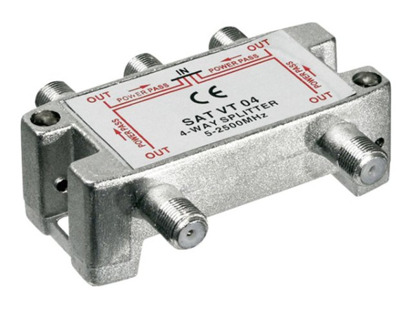 Goobay SAT VT 04 Sat-Verteiler 4-fach 5-2450 MHz - digital-t