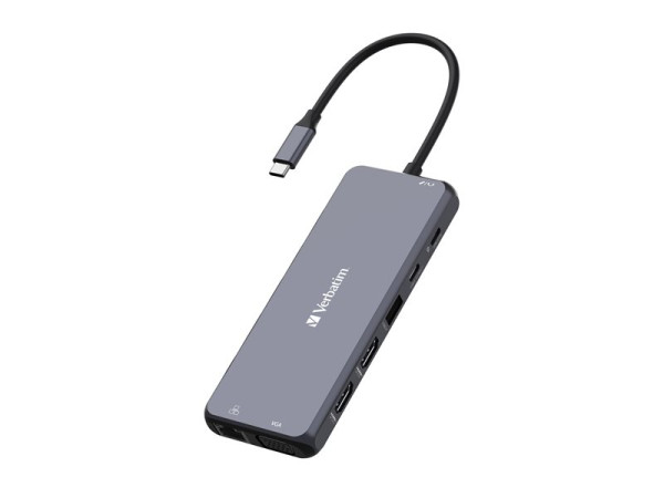 Verbatim USB-C Pro Multiport-Hub CMH-14, 14 Port (grau, 2x