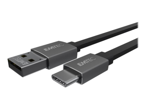 Emtec USB Kabel zu Type C T700 1.2m schwarz, 1,2