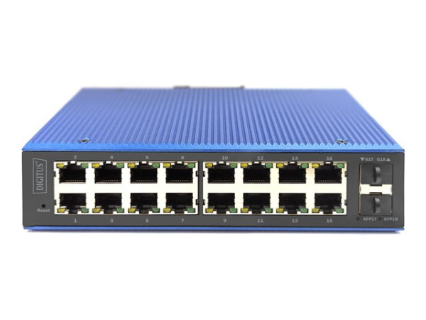 Digitus Industrieller 16+2-Port L2 managed Gigabit Ethernet