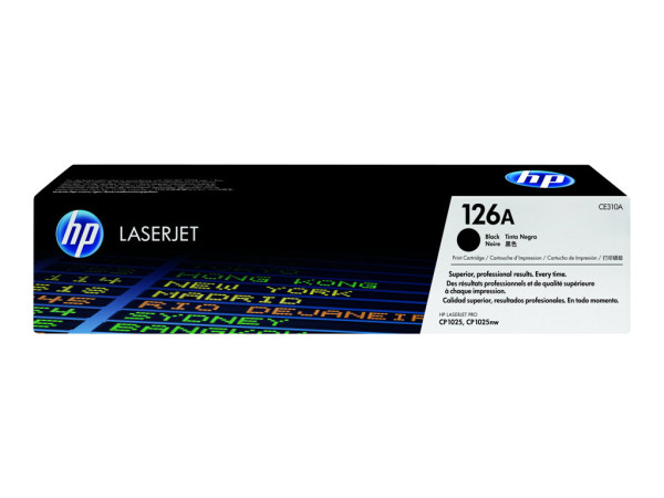 HP CE310A|126 A Toner schwarz, 1.200 Seiten ISO/IEC 19798