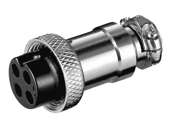 Goobay MK 4 Mikrofonkupplung 4-polig für 7mm Kabel