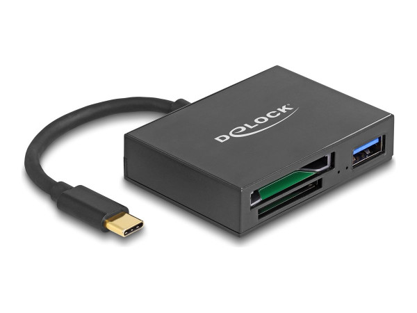DeLOCK USB-C Card Reader für XQ- und SD mit USB 5 Gbps