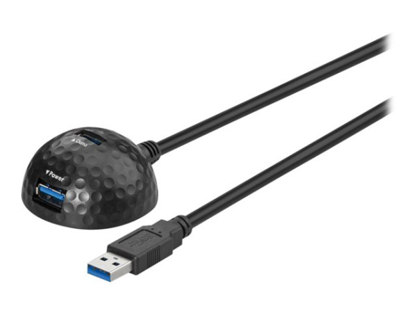 Kabel USB 3.0 St."A"=>Bu."A" 2,00m Verlängerung mit Standfuß