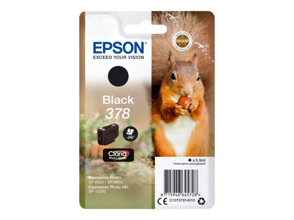 Epson Tinte BK C13T37814010 Tinte