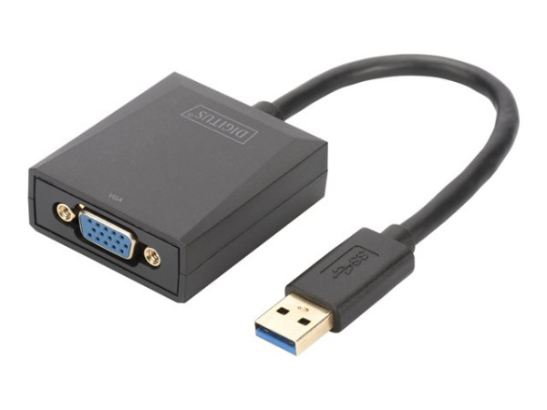 Digitus USB 3.0 -> VGA Adapter | 1080p schwarz Zum