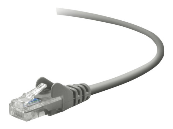 Patchkabel Belkin RJ45 U/UTP Cat5e 5.00m grau Snagless