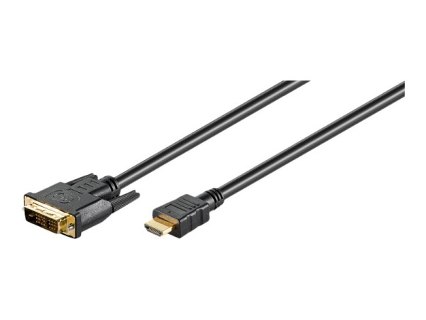 Goobay MMK 630-0100 G 1.0m (HDMI+ DVI) HDMI / DVI-D Kab