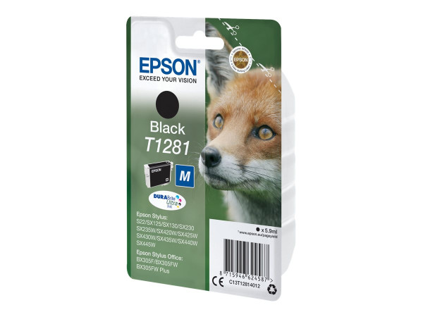 Epson Tinte BK C13T12814012 DURABrite Tinte