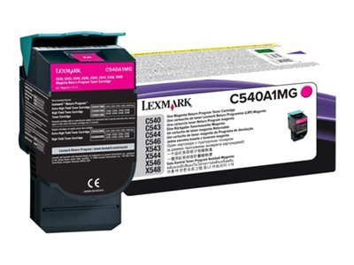 Lexmark C540A1MG Toner magenta return program, 1.000 Seiten