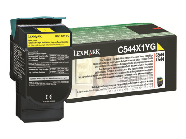 Lexmark C544X1YG Toner gelb return program, 4.000 Seiten