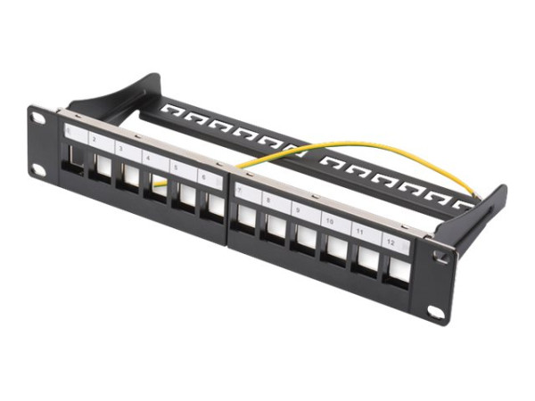 Digitus Patchp. 10" 12-Port 1HE modular | für