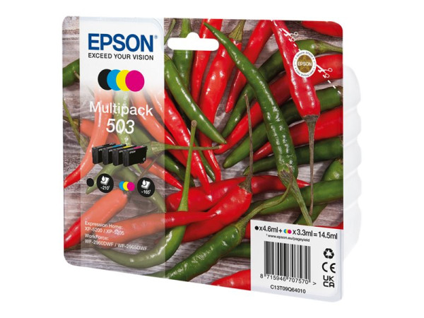 Epson Multipack 503 4er schw.,gelb,cyan,magent. C13T09Q64010