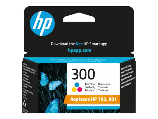 HP Nr.300 Tinte 3Farbig CC643EE Retail Tinte