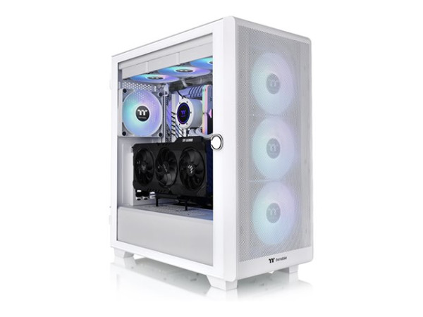 Thermaltake S250 ARGB (weiß, Tempered Glass)